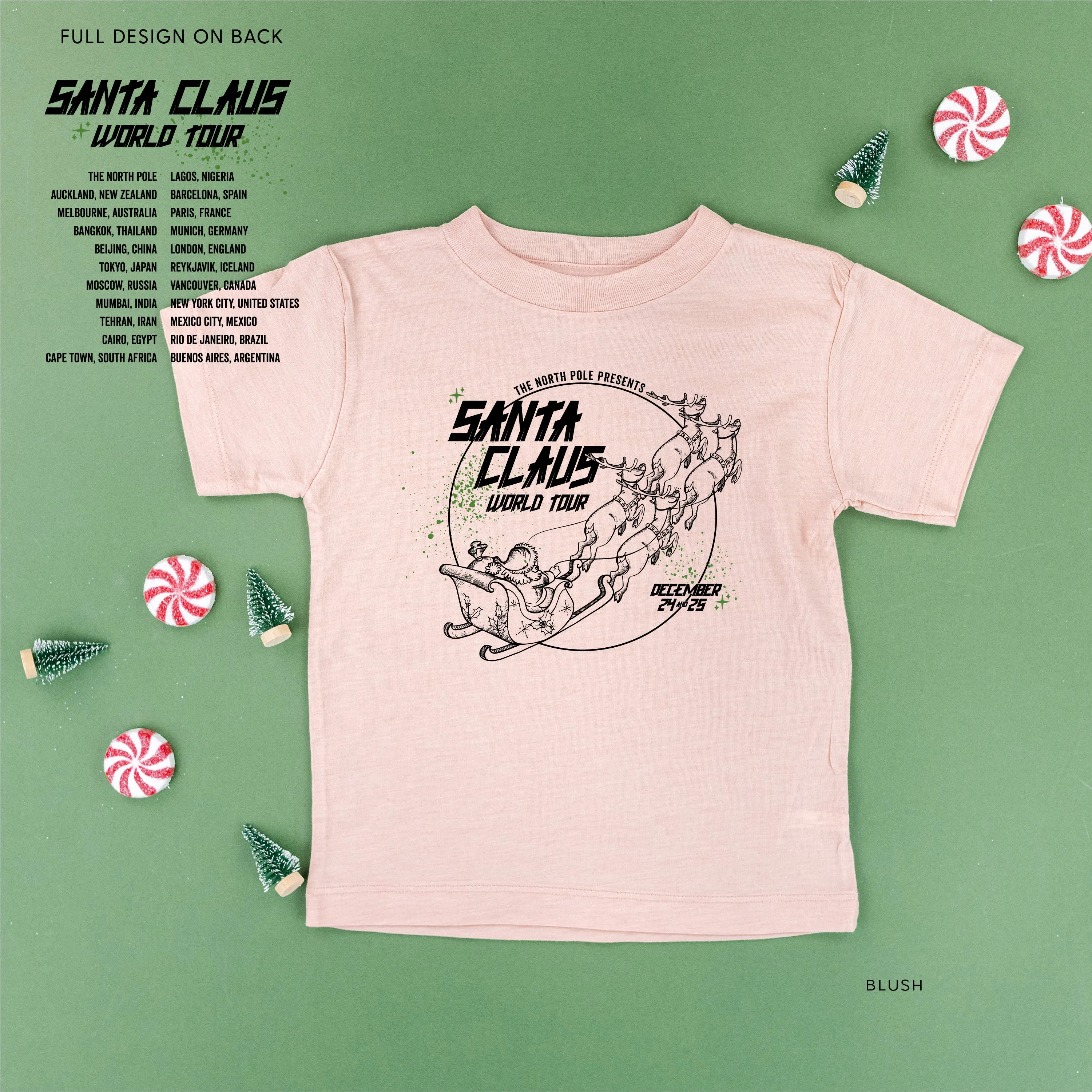 Santa Claus World Tour (f&b) - Child Tee