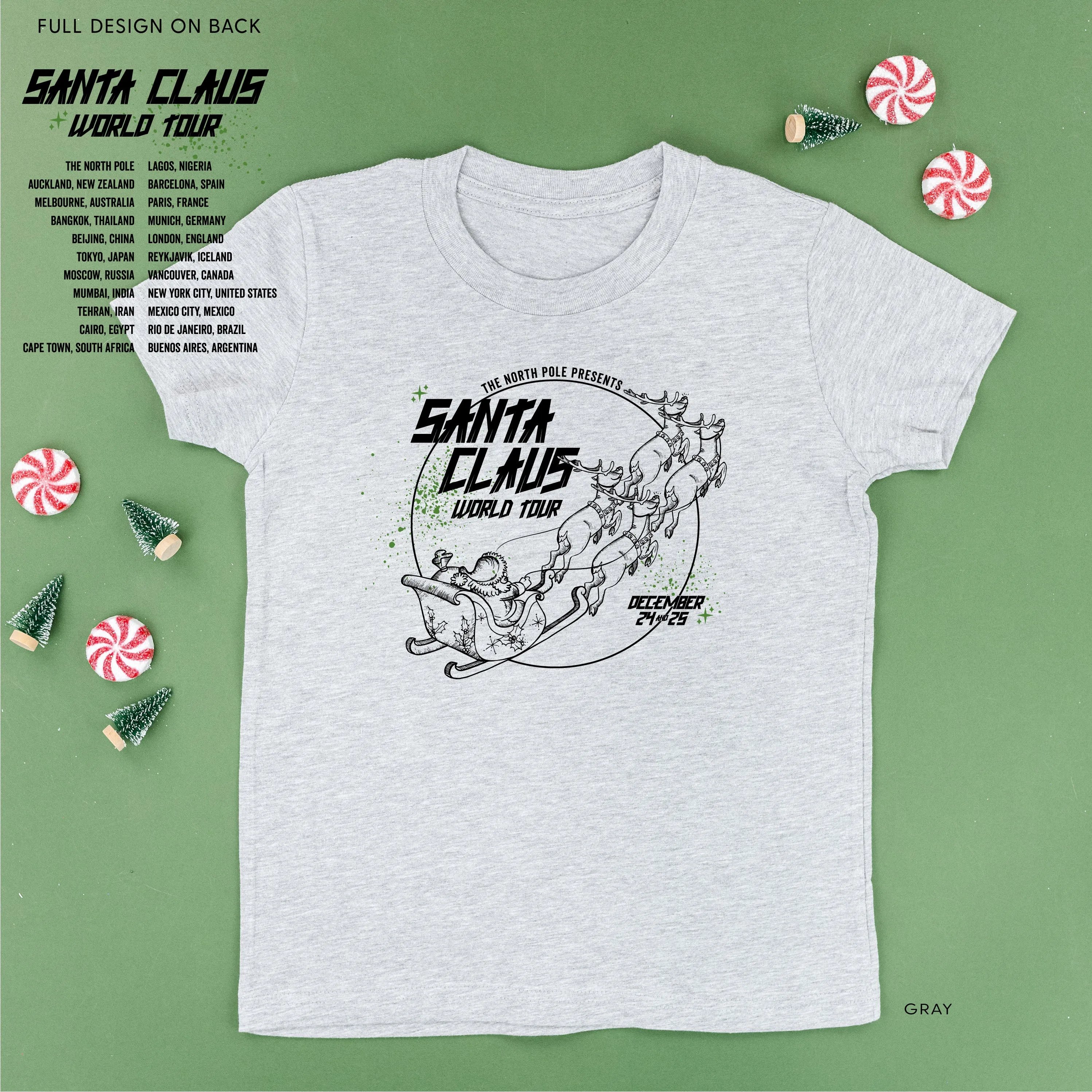 Santa Claus World Tour (f&b) - Child Tee