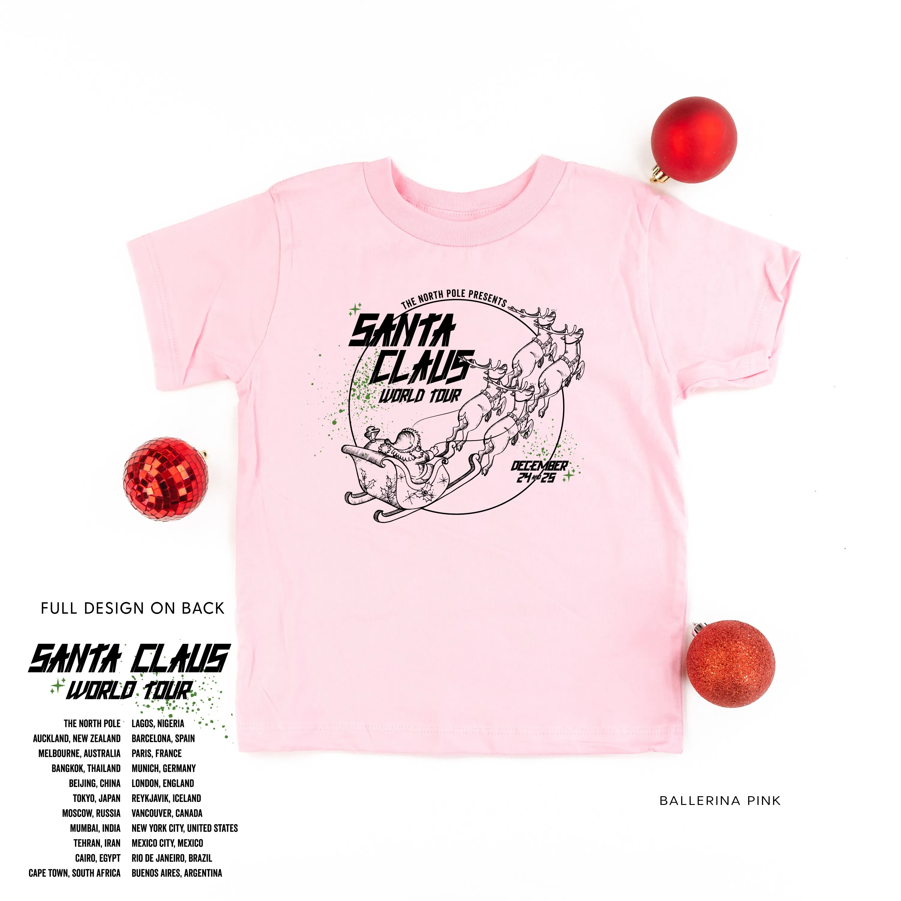 Santa Claus World Tour (f&b) - Child Tee