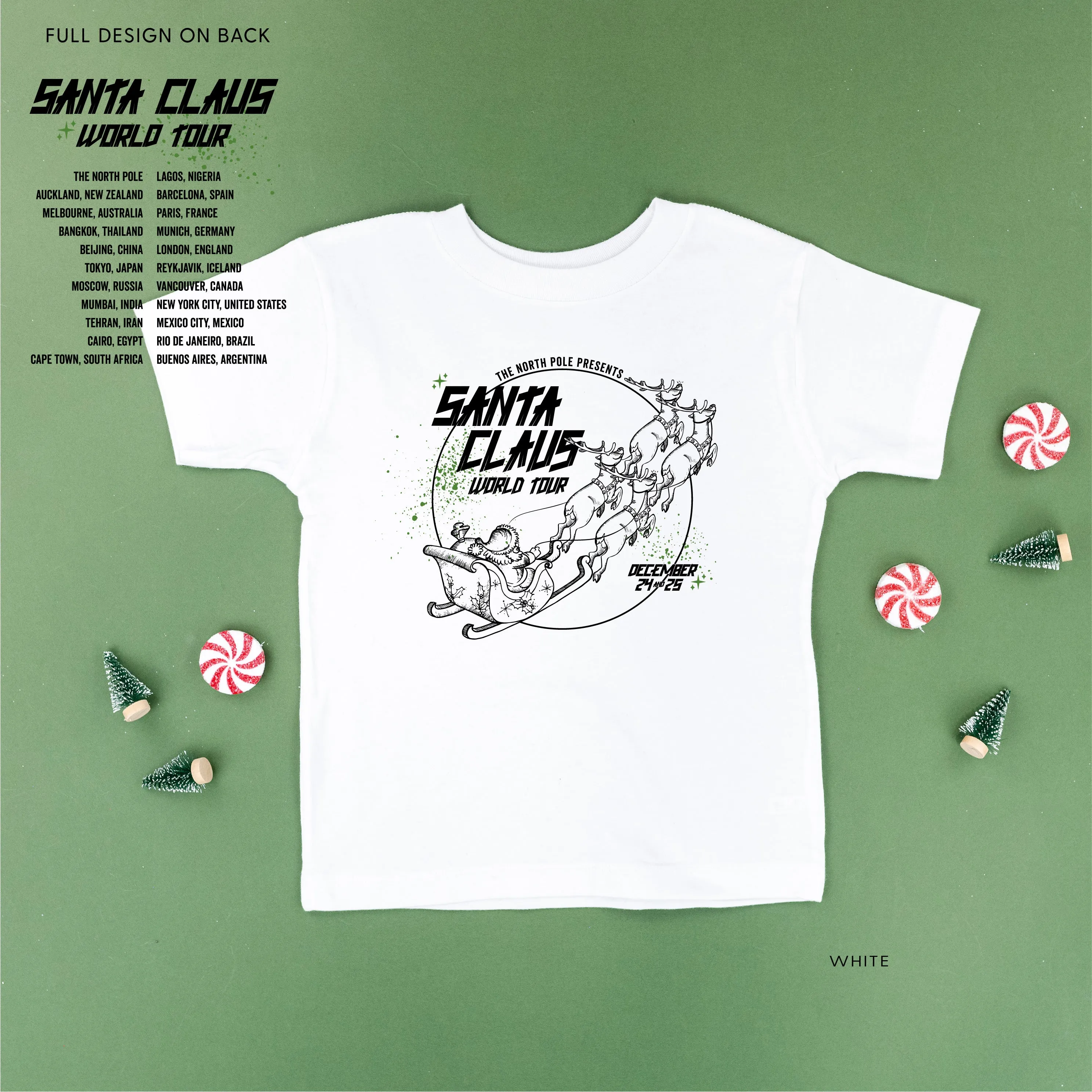 Santa Claus World Tour (f&b) - Child Tee