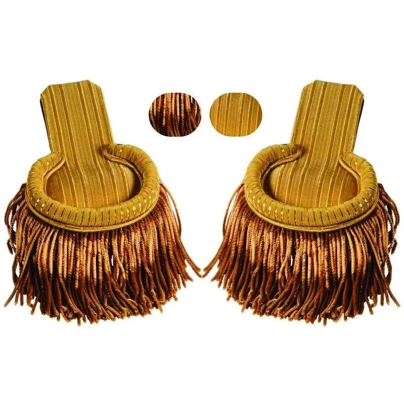 Security Uniform Brown Fringed Epaulette Pair