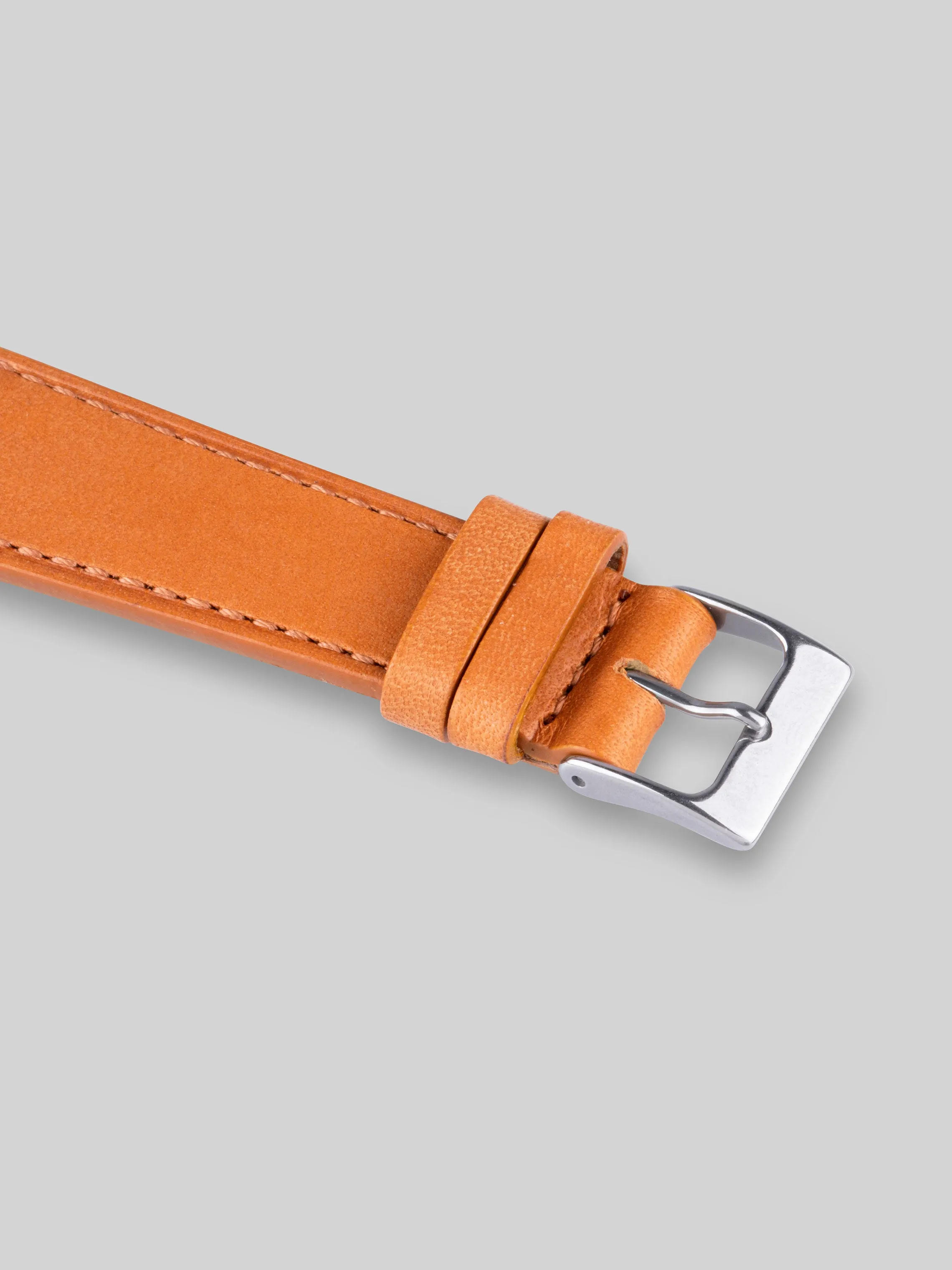 Smooth Calfskin Watch Strap - Oak