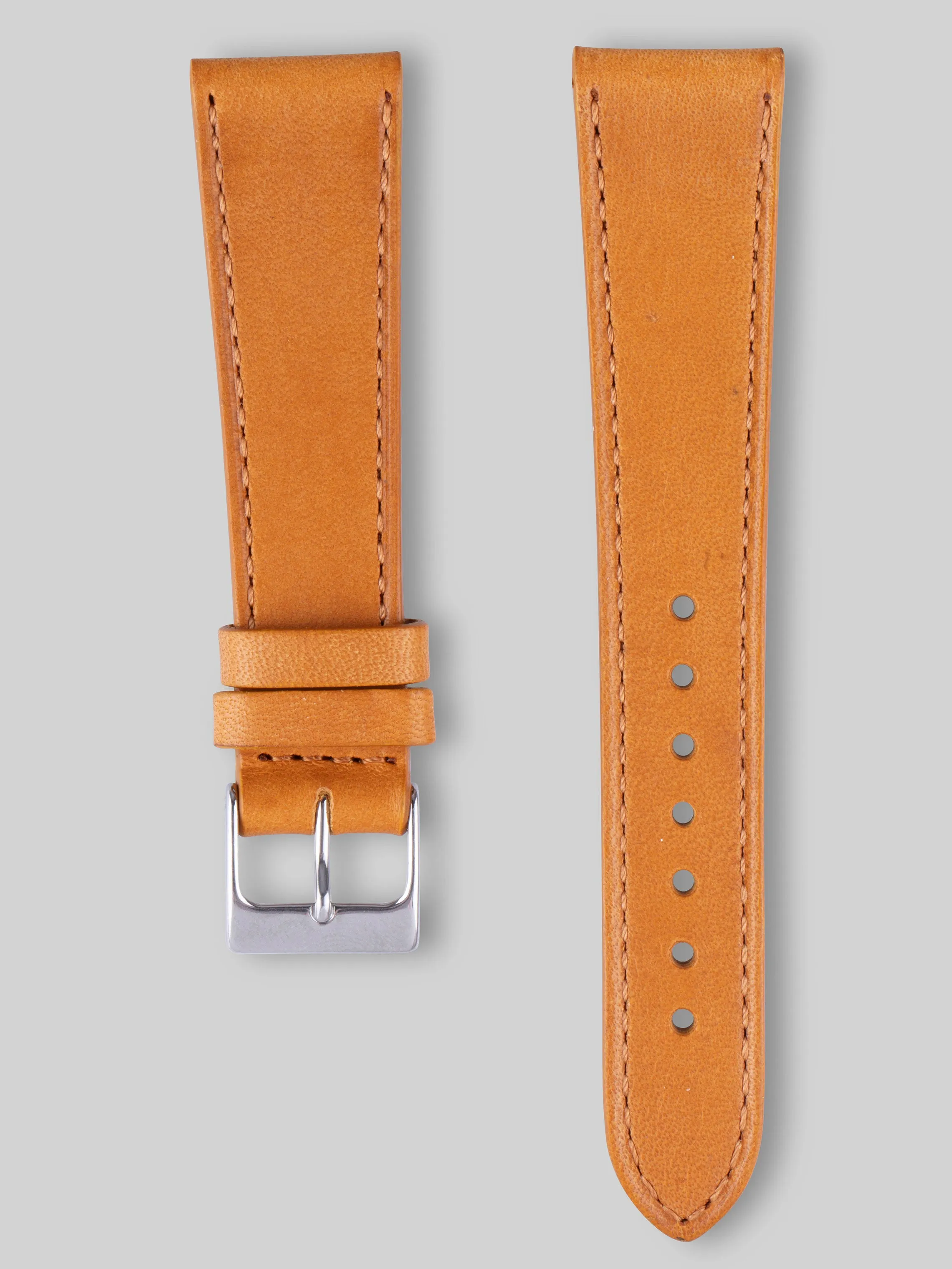 Smooth Calfskin Watch Strap - Oak