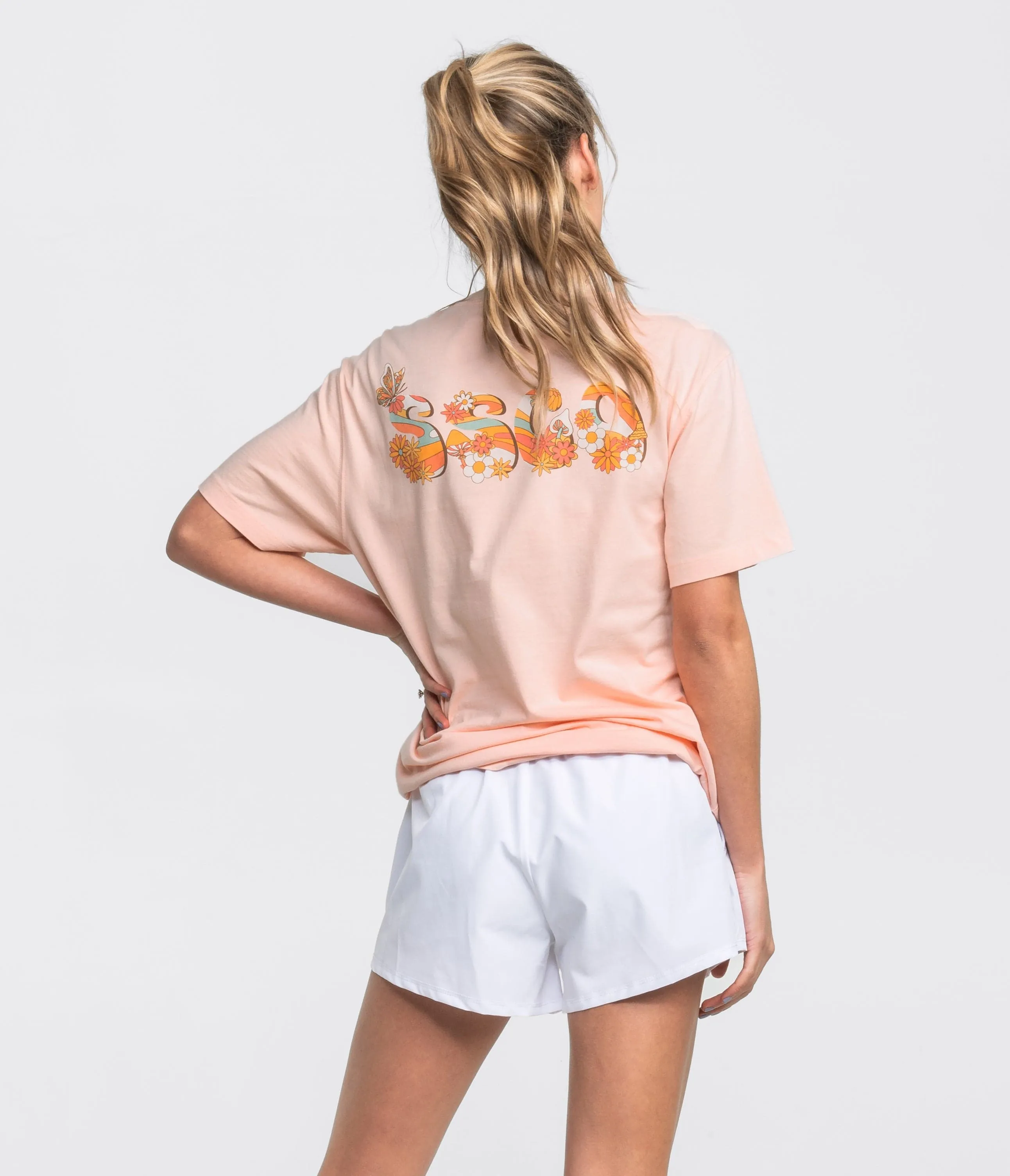 SSCO Swirl Tee SS - Peach Melba