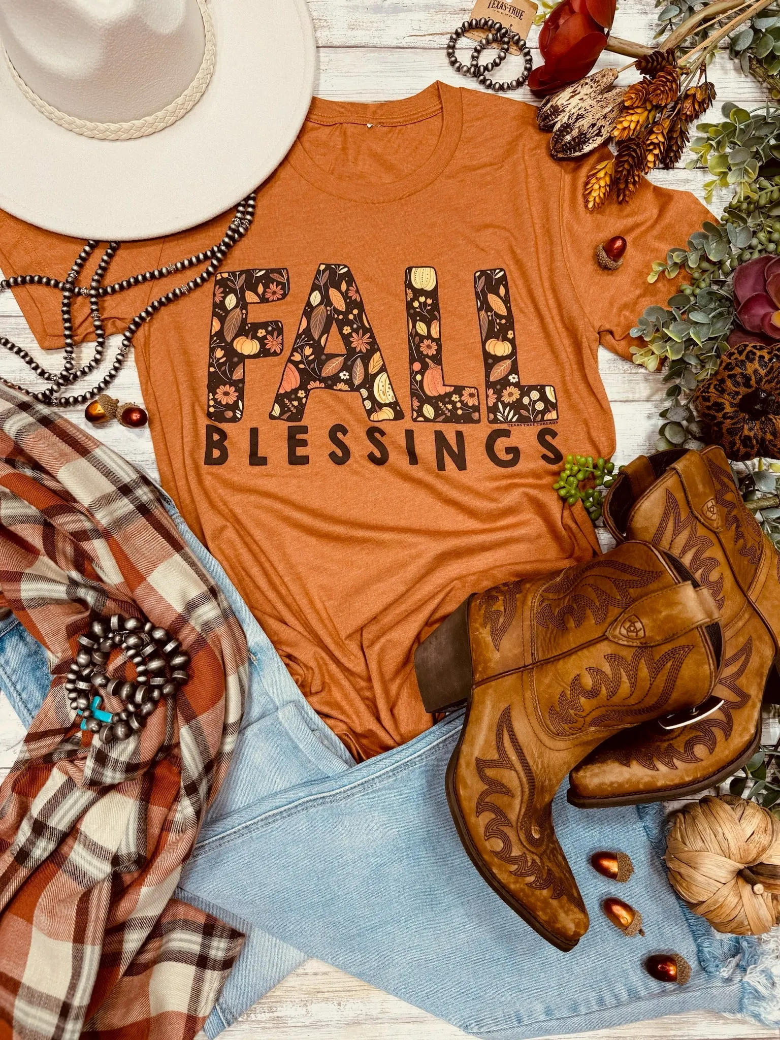 Texas True Threads Fall Blessings Tee