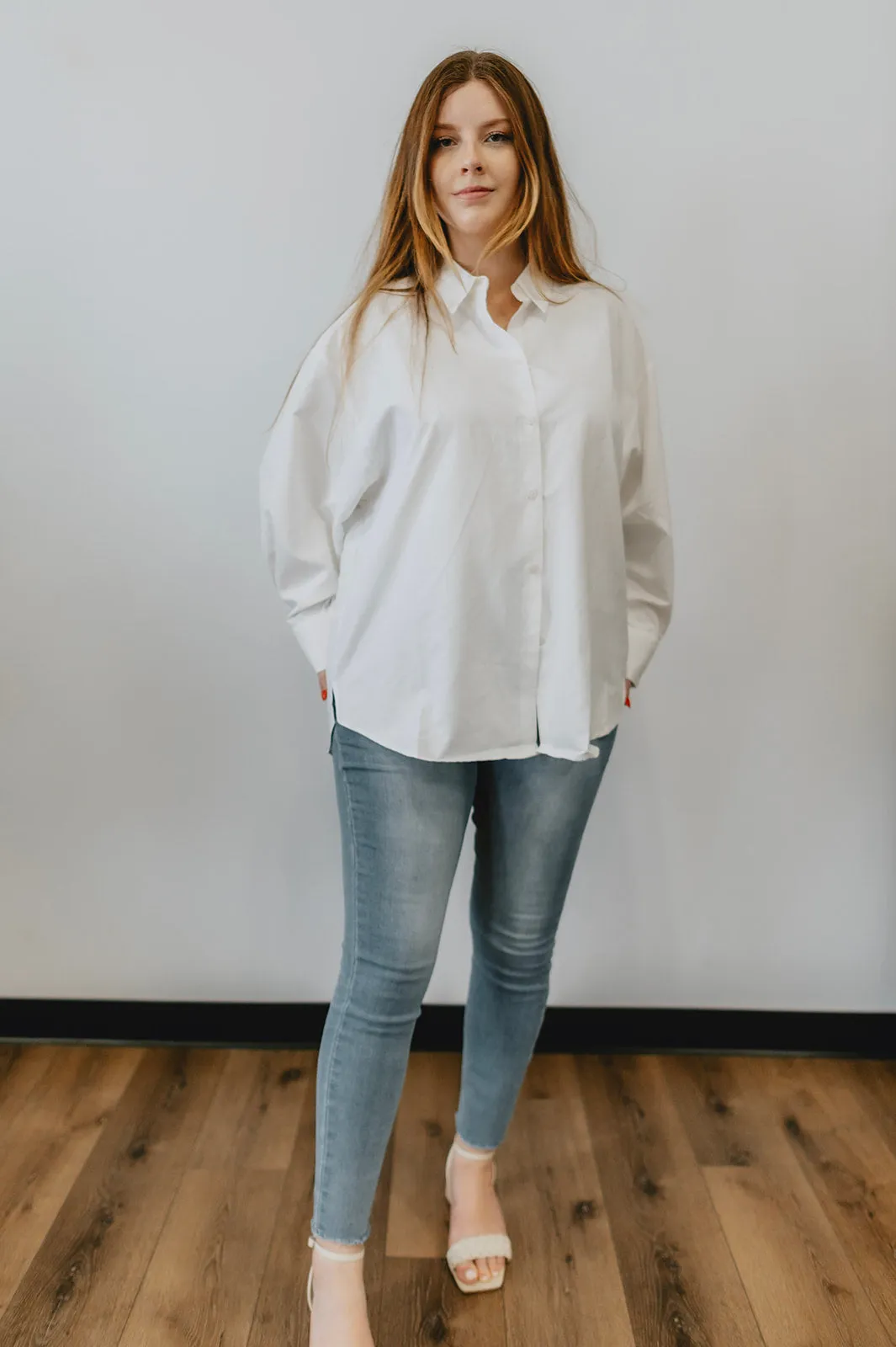 The Grace White Button Down Shirt