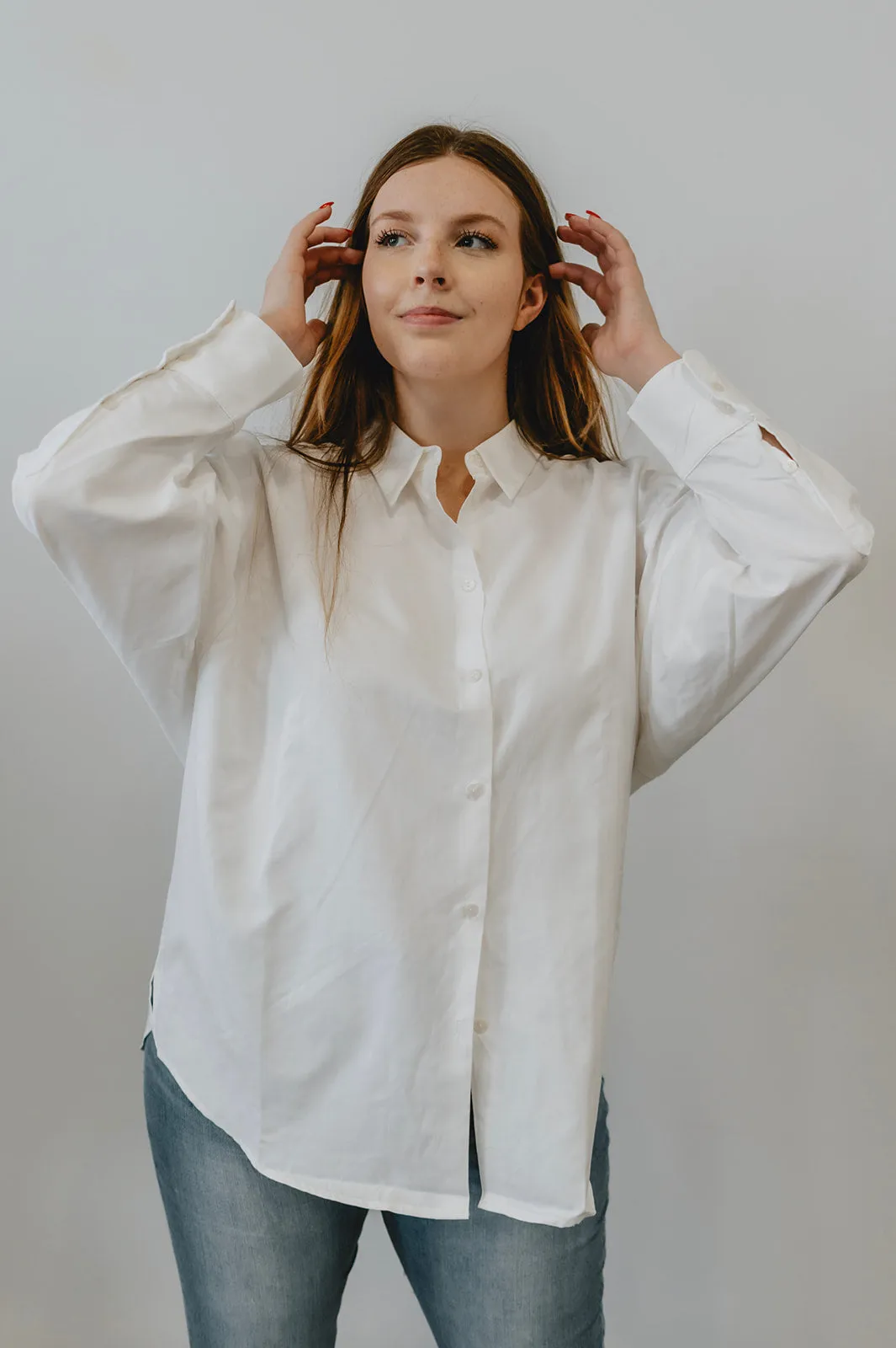 The Grace White Button Down Shirt