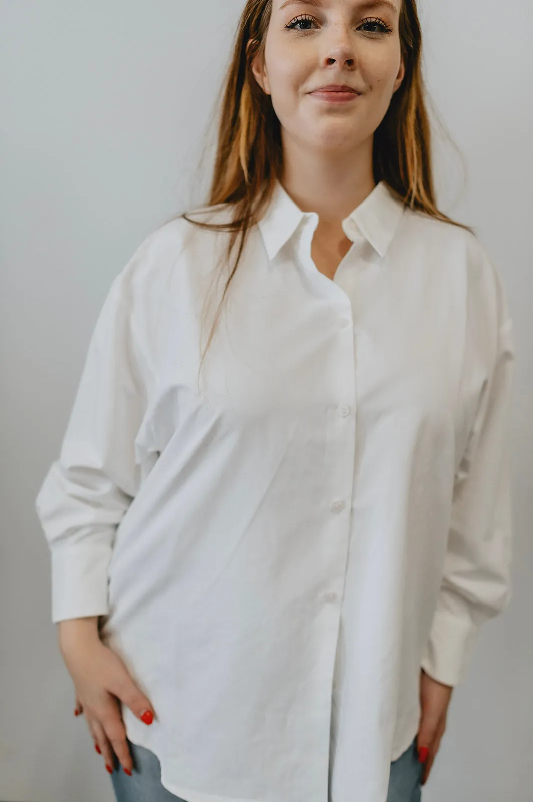 The Grace White Button Down Shirt