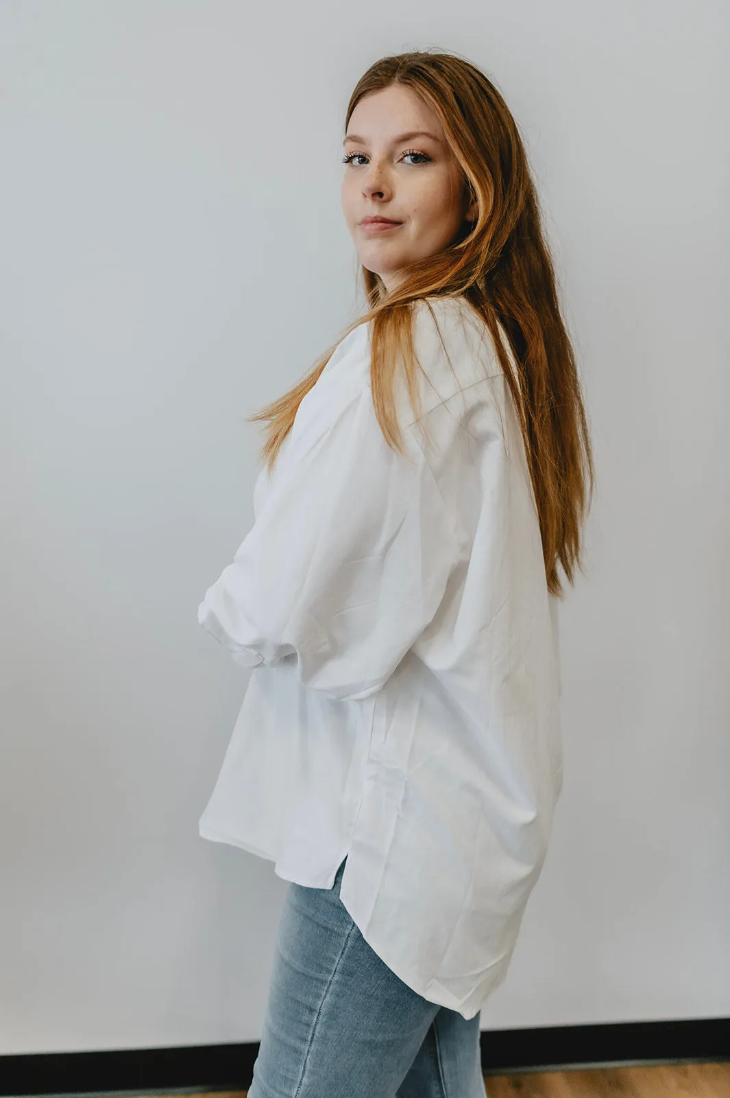 The Grace White Button Down Shirt