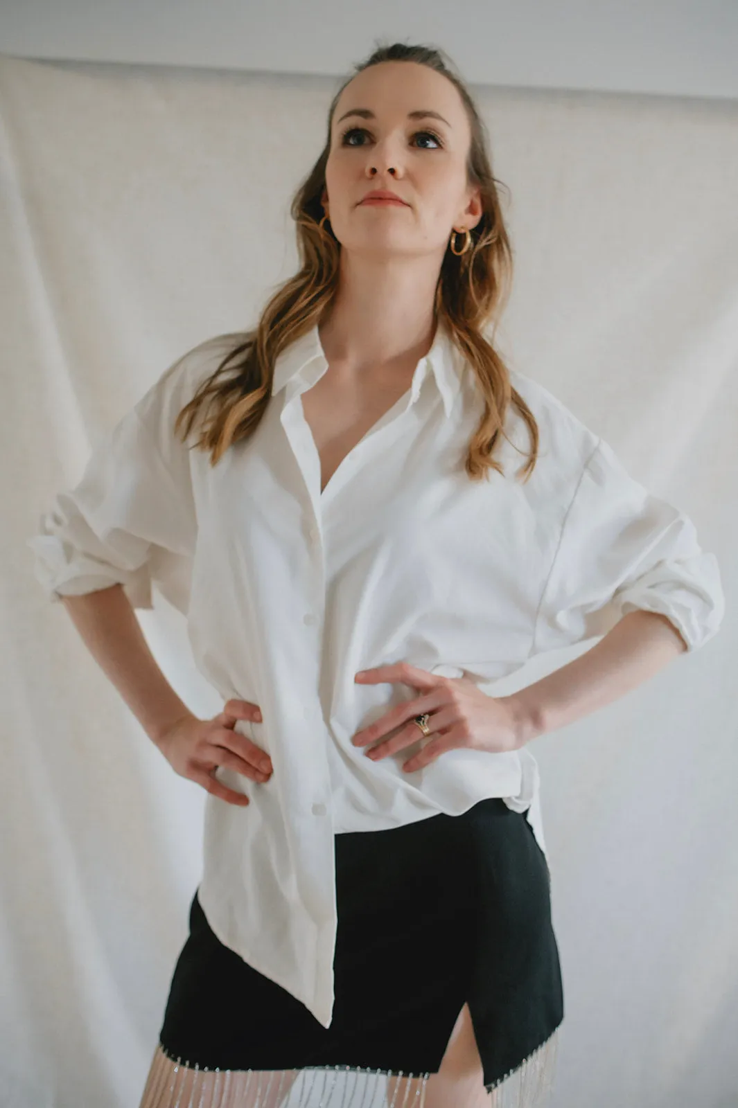 The Grace White Button Down Shirt