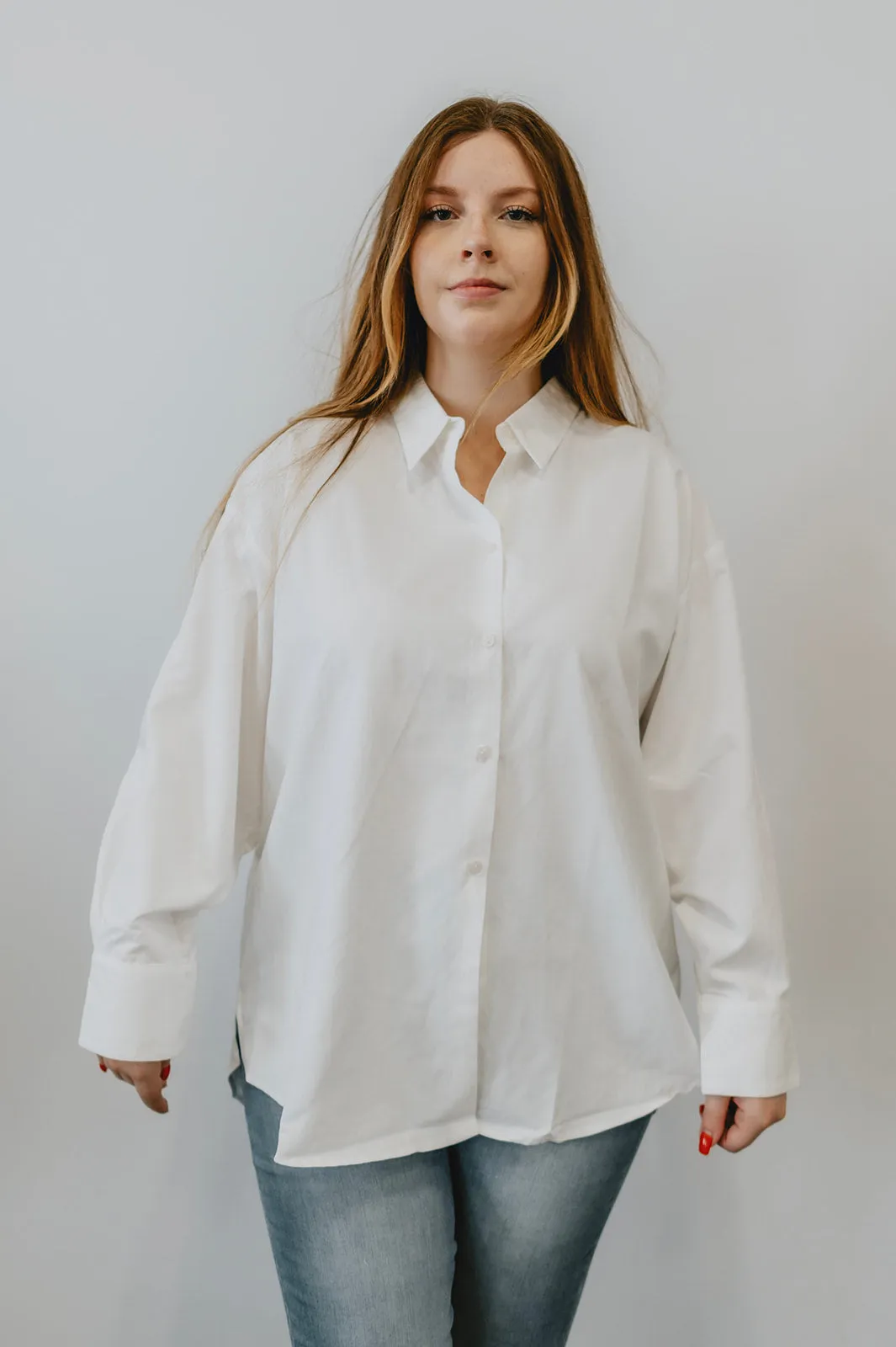 The Grace White Button Down Shirt