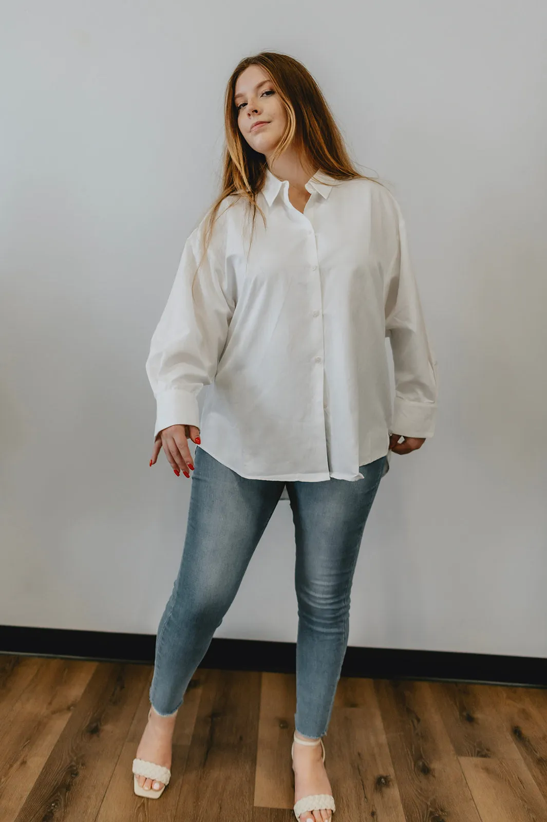 The Grace White Button Down Shirt