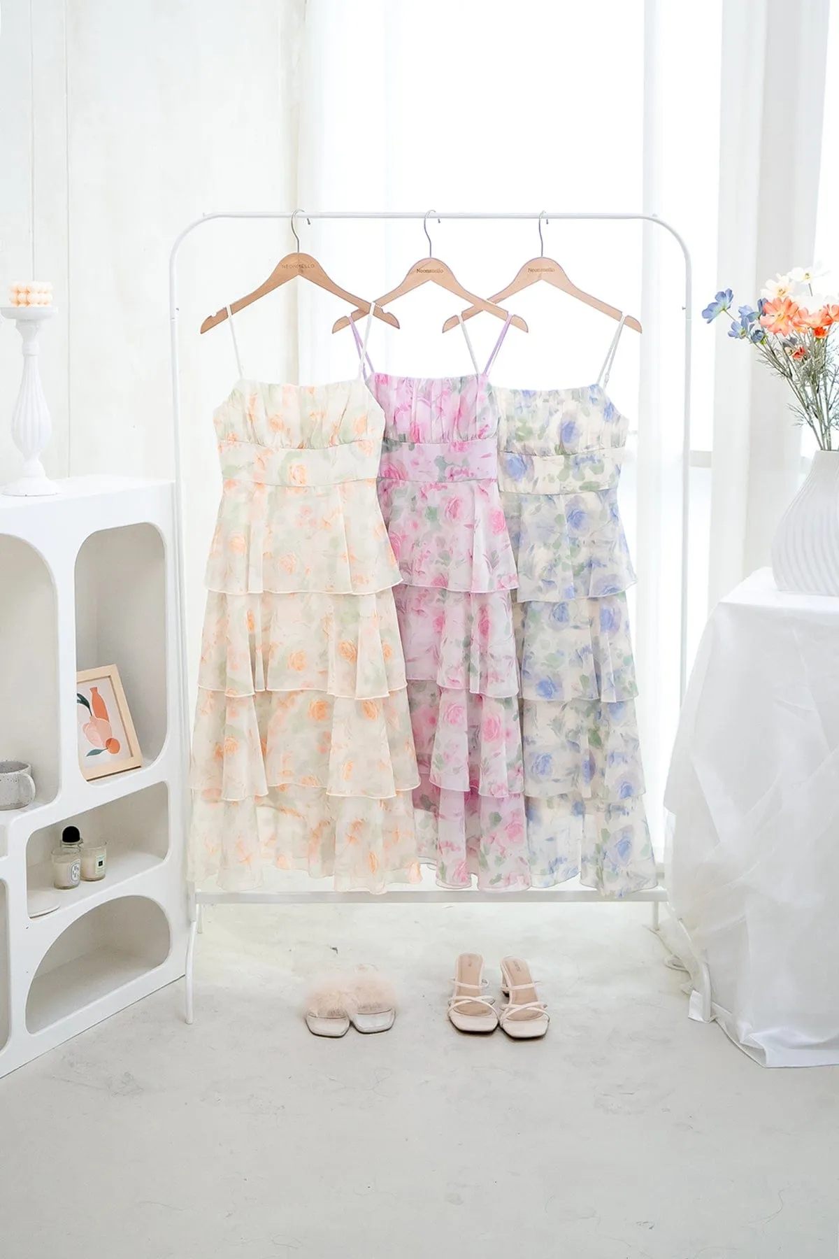 THISTLE FLORAL MAXI IN PINK