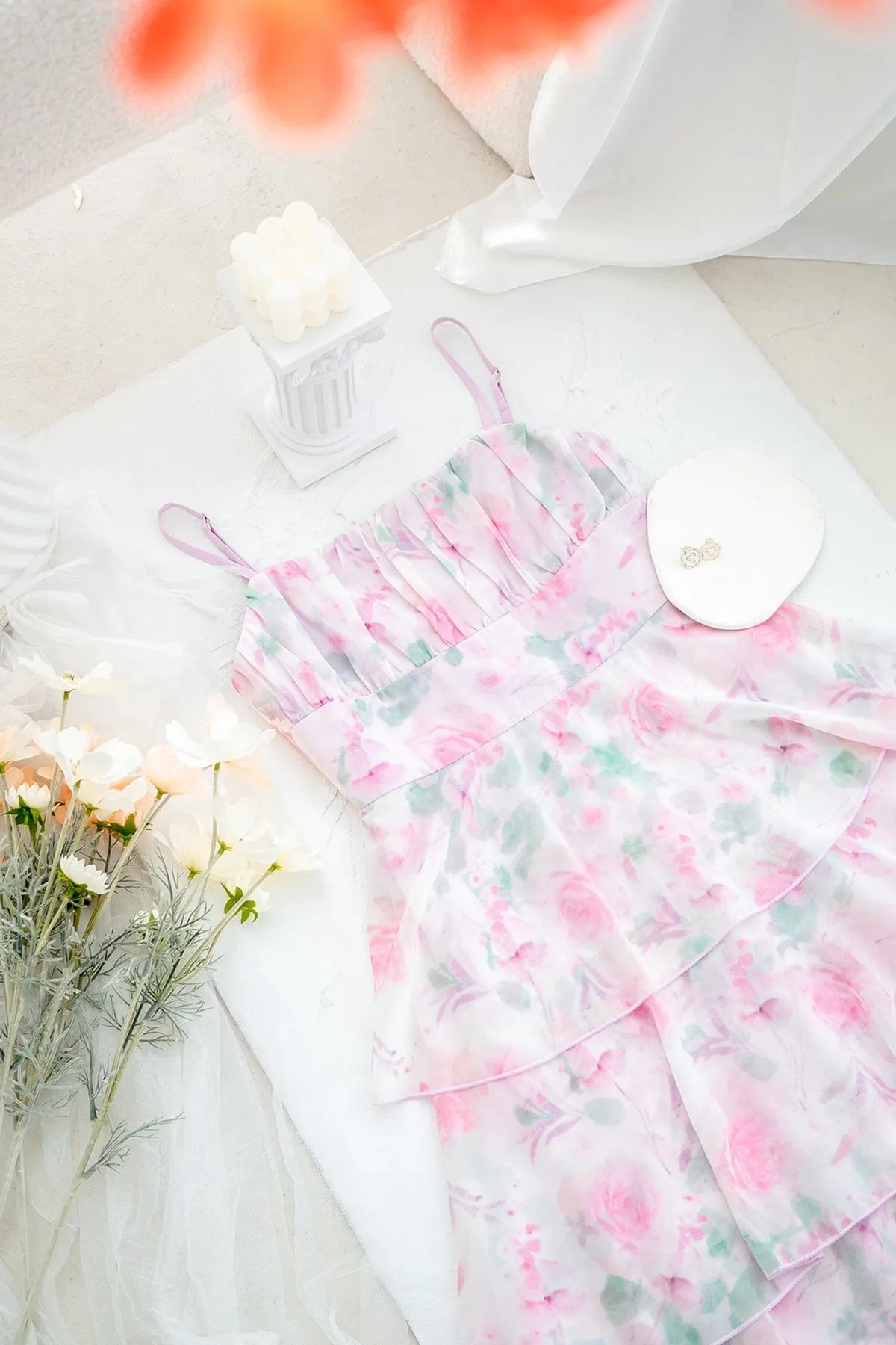 THISTLE FLORAL MAXI IN PINK