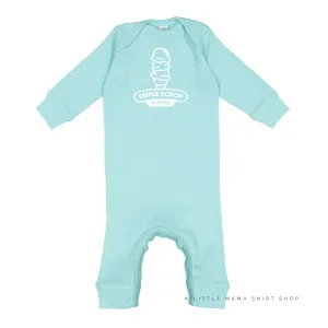 TRIPLE SCOOP PLEASE - One Piece Baby Sleeper