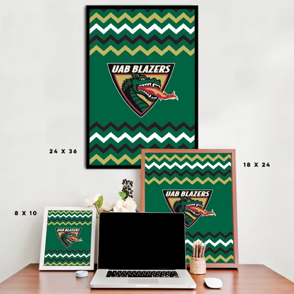 UAB Blazers - Chevron Poster