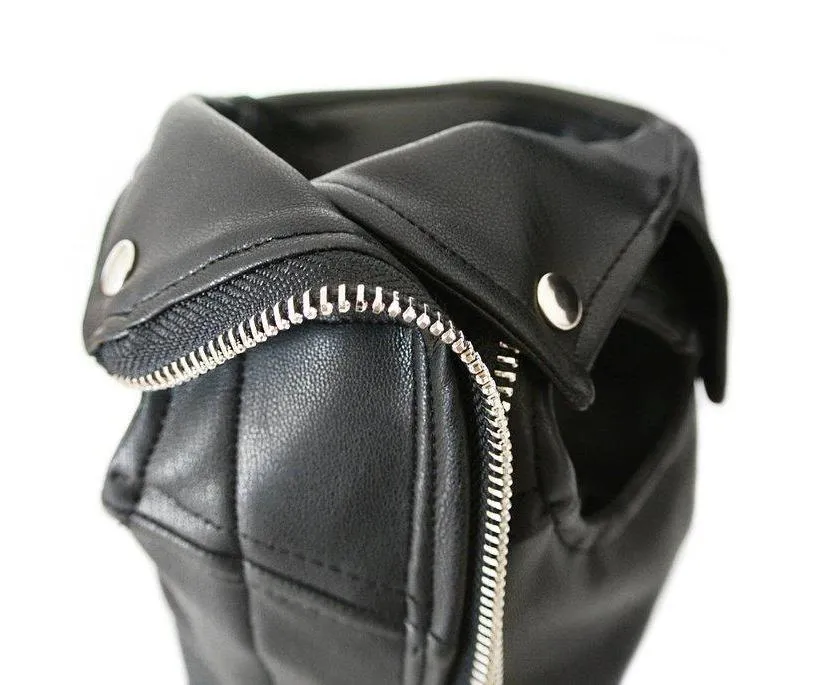 Vegan Leather Moto Vest for Dogs