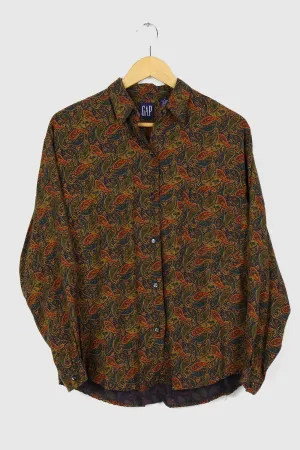 Vintage 90s GAP Paisley Patter Button-Down Shirt