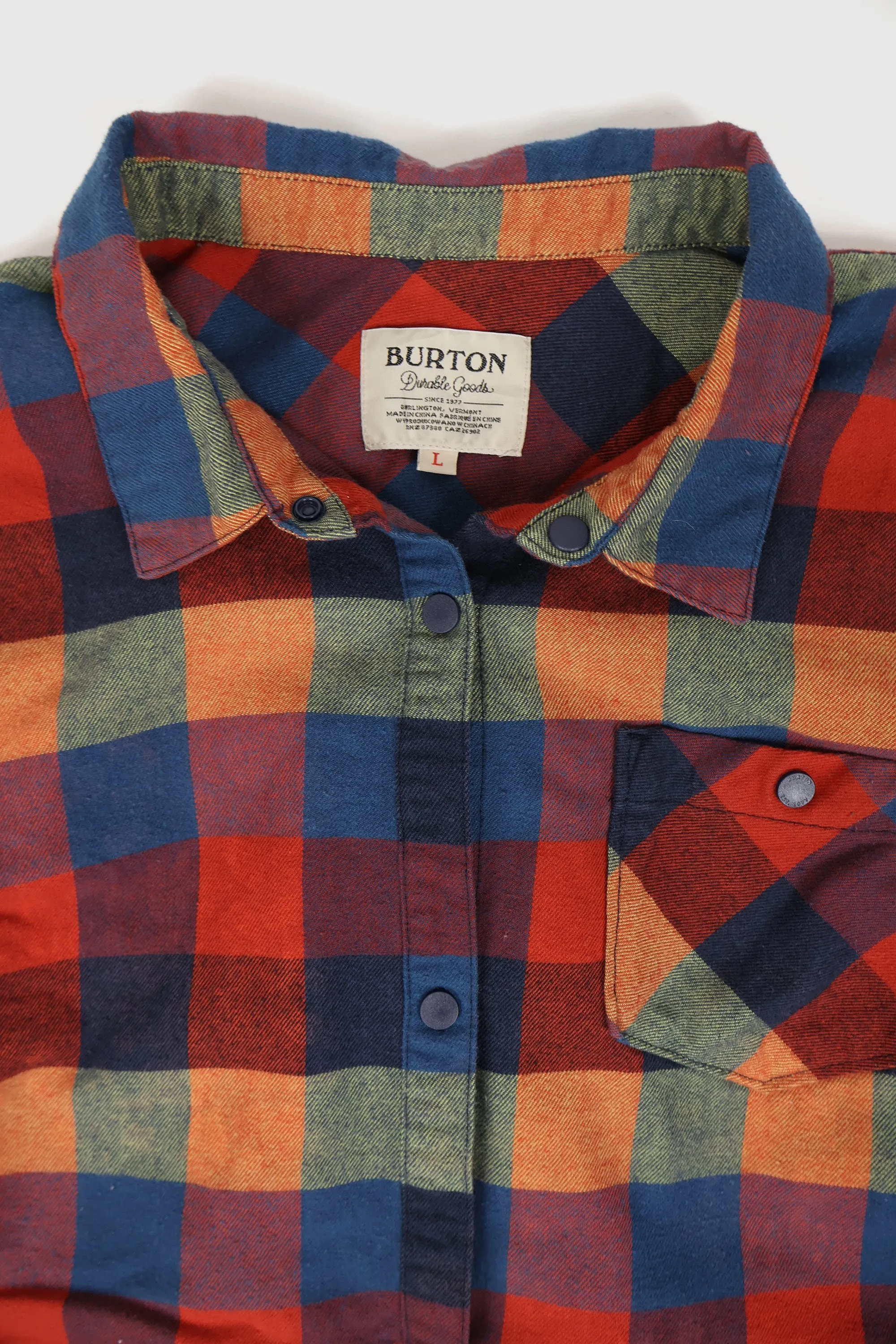 Vintage Burton Flannel Snap Button Shirt