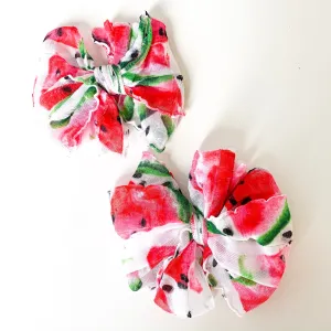 Watermelon Ruffle Clip